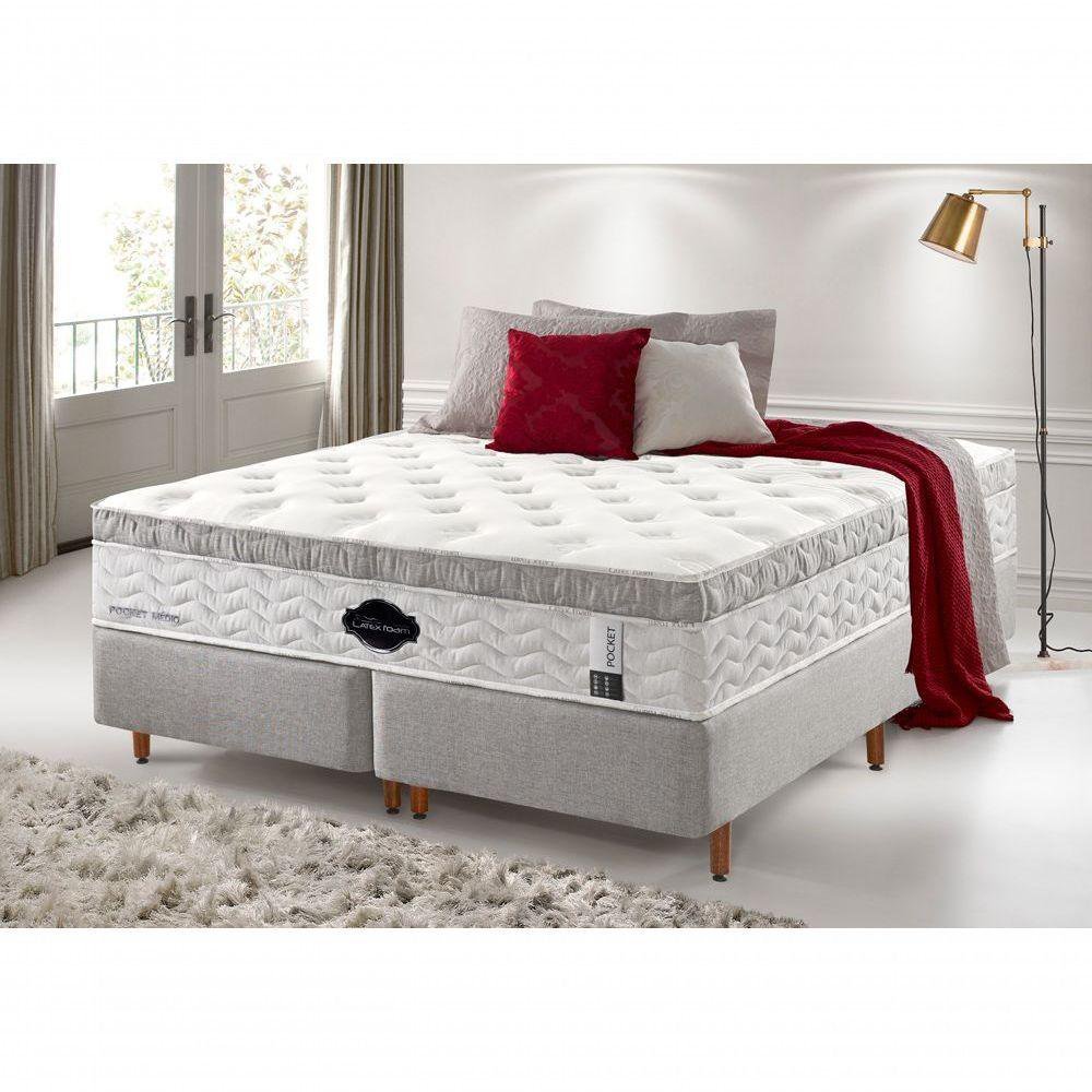 Colchão De Látex Médio Box E Kit Spa Casal 138x188cm - 4