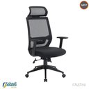 Ver imagem 1 de Cadeira Office Giratória Genebra Presidente Pp Preta Braços Regualáveis Nr17 - Fratini