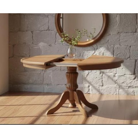 Mesa Redonda Elástica Farroupilha 1,80 X 1,80 - ( Aumento de +40cm) - Madeira Maciça - Móveis de