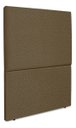 Ver imagem 4 de Cabeceira Cama Box Organica Solteiro 90cm Luna Linho C/frame Marrom
