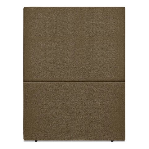 Cabeceira Cama Box Organica Solteiro 90cm Luna Linho C/frame Marrom