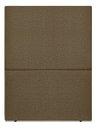 Ver imagem 1 de Cabeceira Cama Box Organica Solteiro 90cm Luna Linho C/frame Marrom