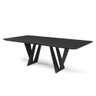 Mesa de Jantar Chile C03 160x90cm Laca Preto/ébano - 2