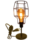 Ver imagem 1 de Luminária Mesa Abajur Mini Aramado Granada Preto P/decorar