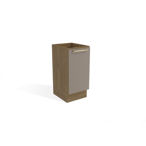 Balcão de Cozinha 40cm 1 Porta Madeira Marrom/Nogueira/Fendi