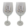 Kit 2 Taças Bodas de Ouro 50 Anos Casal Personalizada Vinho - 1