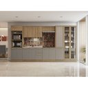 Ver imagem 2 de Balcão de Cozinha 80cm 2 Portas Madeira Marrom/Nogueira/Fendi