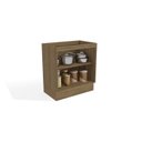 Ver imagem 3 de Balcão de Cozinha 80cm 2 Portas Madeira Marrom/Nogueira/Fendi