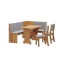 Ver imagem 2 de Conjunto Sala de Jantar Canto Alemão Rock com 2 Cadeiras Sol