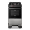 Ver imagem 2 de Fogão a Gás Mesa de Vidro Forno 50l Esmaltec Ideal Top Glass Inox 4 Bocas Bivolt