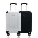 Ver imagem 1 de Kit Duas Malas de Bordo Pp Rígidas 360º - Gladiador A5mb Cor:preto e Branco