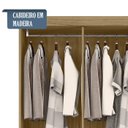 Ver imagem 7 de Guarda Roupa Solteiro 4 Portas 2005142 Atacama Off White Aramoveis