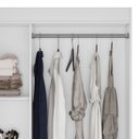 Ver mais imagens de Guarda Roupa Solteiro 82cm 3 Portas Zeno Flex Branco Z17 - Mpozenato