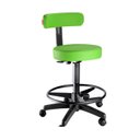 Ver imagem 1 de Cadeira Mocho Alto Slim com Apoio para Os Pés