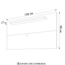 Ver imagem 6 de Painel para Tv Suspenso 60 Polegadas 158cm Elda C14 Cinza Perola - Mpozenato