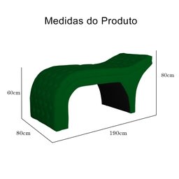 Maca Estofada Capitonê Requinte Suede Verde - 7