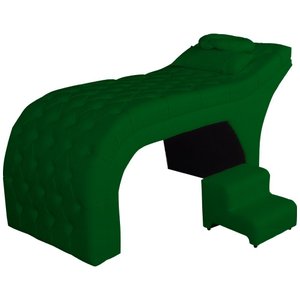 Maca Estofada Capitonê Requinte Suede Verde