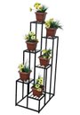 Ver imagem 1 de Prateleira Suporte 6 Vasos Plantas Grande Ferro Madeira jardineira floreira estilo industrial MINAS
