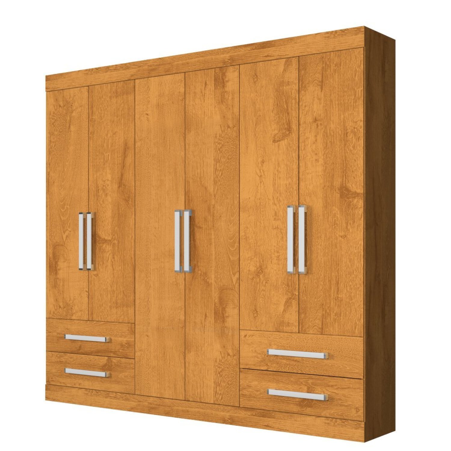 Guarda Roupa Casal 6 Portas 4 Gavetas Nice Made Marcs - 3