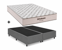Ver imagem 1 de Cama Base Queen Cinza Colchão Queen Fit D45 158x198x20 - Ortobom