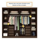Ver imagem 4 de Guarda Roupa Casal 6 Portas 8 Gavetas Portugal Espresso Móveis