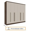 Ver imagem 7 de Guarda Roupa Casal 6 Portas 8 Gavetas Portugal Espresso Móveis