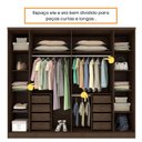 Ver imagem 4 de Guarda Roupa Casal 6 Portas 8 Gavetas Portugal Espresso Móveis