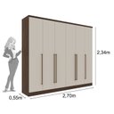 Ver imagem 6 de Guarda Roupa Casal 6 Portas 8 Gavetas Portugal Espresso Móveis