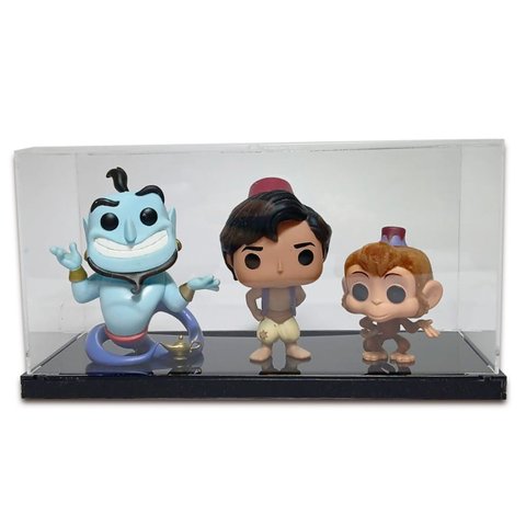 Expositor Caixa Acrílico Funko Pop Colecionador 27x10x13 Cm Nº1 Triplo Sb