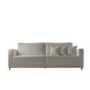 Ver imagem 2 de Sofá Djon 02 Módulos de 90cm B20cm Meu Sofá Online A230 Linho Cinza