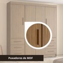Ver imagem 7 de Guarda Roupa Casal 4 Portas 6 Gavetas Estrela