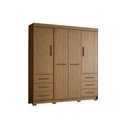 Ver imagem 3 de Guarda Roupa Casal 4 Portas 6 Gavetas Estrela