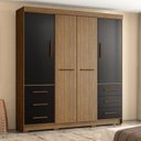 Ver imagem 1 de Guarda Roupa Casal 4 Portas 6 Gavetas Estrela
