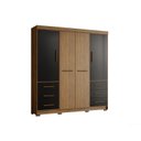 Ver imagem 3 de Guarda Roupa Casal 4 Portas 6 Gavetas Estrela