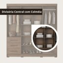Ver imagem 5 de Guarda Roupa Casal 4 Portas 6 Gavetas Estrela