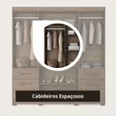 Ver imagem 6 de Guarda Roupa Casal 4 Portas 6 Gavetas Estrela