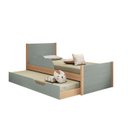 Ver imagem 2 de Bicama com Cama Auxiliar Infantil Woody Casatema MadeiraOriginals Verde/Menta/Nature