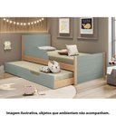 Ver imagem 6 de Bicama com Cama Auxiliar Infantil Woody Casatema MadeiraOriginals Verde/Menta/Nature