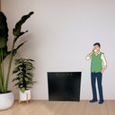 Ver mais imagens de Multiuso em Mdf Dispensinha Organizadora 20cm Preto