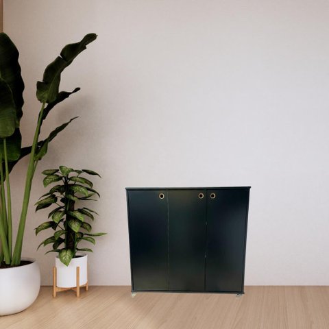 Multiuso em Mdf Dispensinha Organizadora 20cm Preto