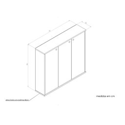 Multiuso em Mdf Dispensinha Organizadora 20cm Preto - 9