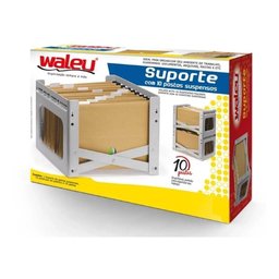 SUPORTE PARA PASTA SUSPENSA ORGANIZADOR ESCRITORIO PEDIDOS EMPILHAVEL MULTIUSO PARA 10 PASTAS - 3