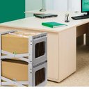 Ver imagem 2 de SUPORTE PARA PASTA SUSPENSA ORGANIZADOR ESCRITORIO PEDIDOS EMPILHAVEL MULTIUSO PARA 10 PASTAS