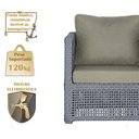 Ver imagem 4 de Mesa Centro e 3 Poltronas Madri Corda Náutica Estofado 8 Trama Original