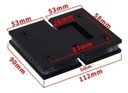 Ver imagem 6 de Dobradiça Inox GV48 180°1010 para Porta de Vidro e Box - Vidro/Vidro Preta 2un
