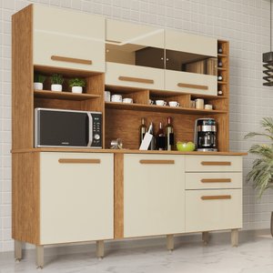 Armário de Cozinha 6 Portas 2 Gavetas Alexia Top 