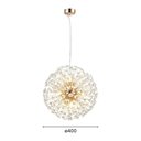 Ver imagem 2 de Lustre Pendente Astraled Buna Pt-1044 Dourado Brilho G9 Bivolt Dourado Pt-1044