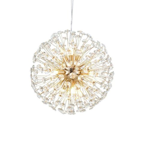 Lustre Pendente Astraled Buna Pt-1044 Dourado Brilho G9 Bivolt Dourado Pt-1044