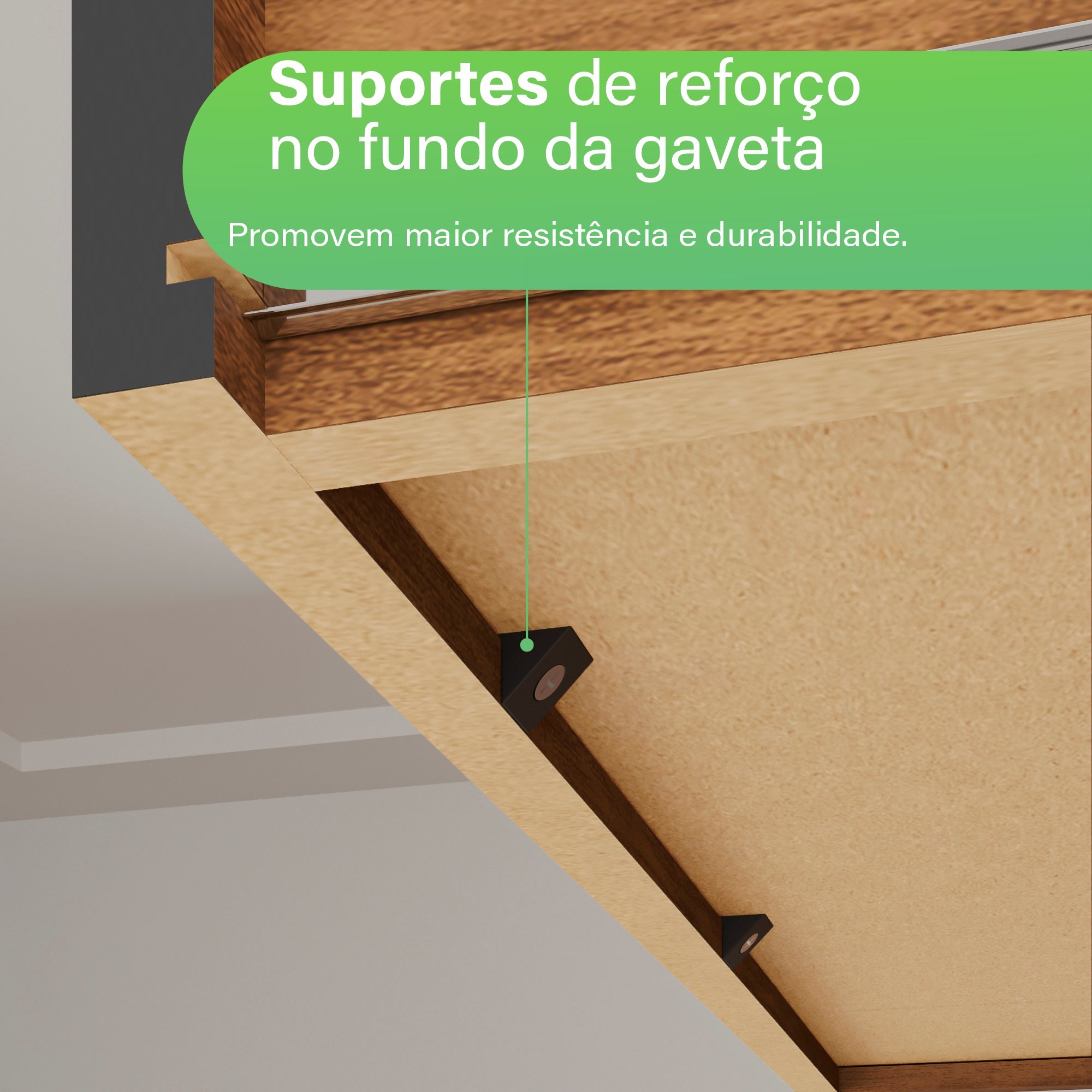 Armário de Cozinha 6 Portas 2 Gavetas Alexia Top  - 10