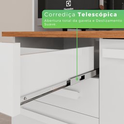 Armário para Cozinha 6 Portas 2 Gavetas Luna Plus  - 8